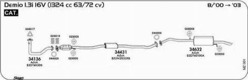 Sigam 044003 - Anello tenuta, Tubo gas scarico www.autoricambit.com