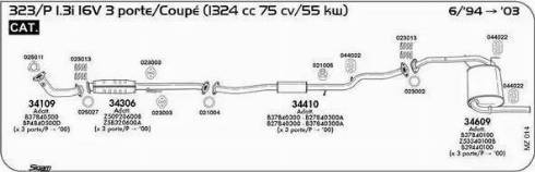 Sigam 025011 - Guarnizione, Tubo gas scarico www.autoricambit.com