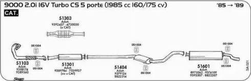 Sigam 051004 - Supporto, Imp. gas scarico www.autoricambit.com