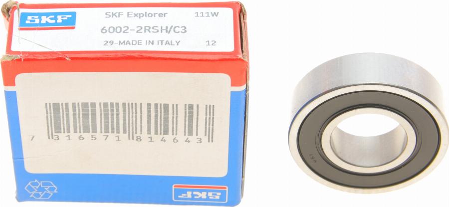 SKF 6002-2RSH/C3 - Supporto/Cuscinetto www.autoricambit.com