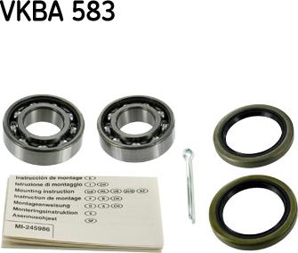 SKF VKBA 583 - Kit cuscinetto ruota www.autoricambit.com