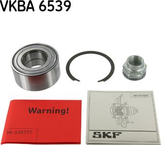 SKF VKBA 6539 - Kit cuscinetto ruota www.autoricambit.com