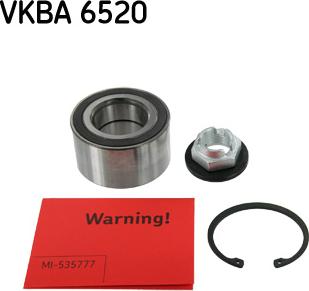 SKF VKBA 6520 - Kit cuscinetto ruota www.autoricambit.com