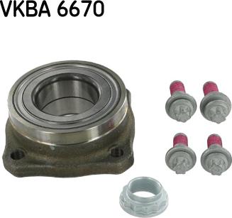 SKF VKBA 6670 - Kit cuscinetto ruota www.autoricambit.com