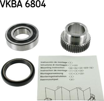 SKF VKBA 6804 - Kit cuscinetto ruota www.autoricambit.com