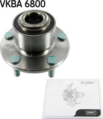 SKF VKBA 6800 - Kit cuscinetto ruota www.autoricambit.com