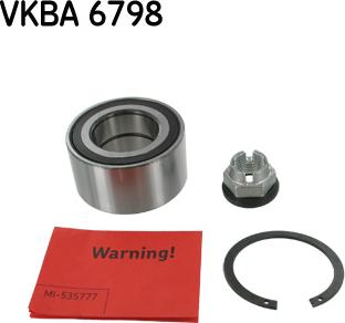 SKF VKBA 6798 - Kit cuscinetto ruota www.autoricambit.com