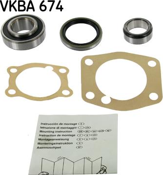 SKF VKBA 674 - Kit cuscinetto ruota www.autoricambit.com