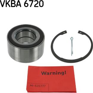SKF VKBA 6720 - Kit cuscinetto ruota www.autoricambit.com