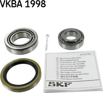 SKF VKBA 1998 - Kit cuscinetto ruota www.autoricambit.com