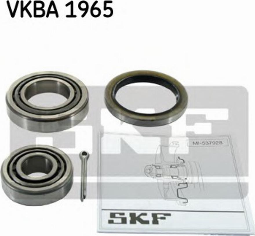 SKF VKBA 1965 - Kit cuscinetto ruota www.autoricambit.com