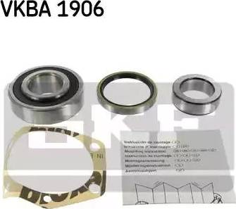 SKF VKBA 1906 - Kit cuscinetto ruota www.autoricambit.com