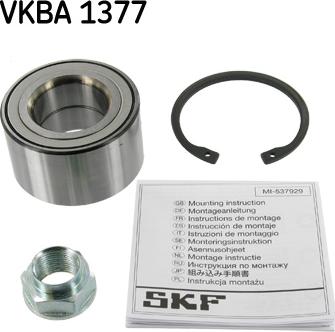 SKF VKBA 1377 - Kit cuscinetto ruota www.autoricambit.com