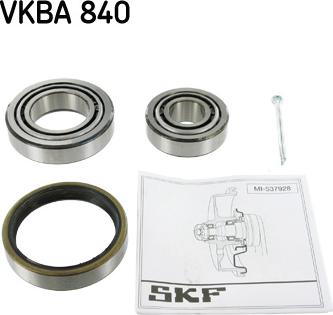 SKF VKBA 840 - Kit cuscinetto ruota www.autoricambit.com