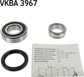 SKF VKBA 3967 - Kit cuscinetto ruota www.autoricambit.com