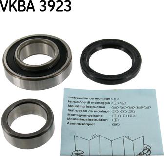 SKF VKBA 3923 - Kit cuscinetto ruota www.autoricambit.com