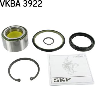 SKF VKBA 3922 - Kit cuscinetto ruota www.autoricambit.com