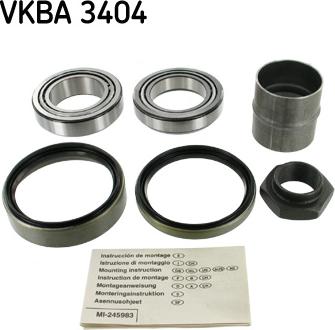 SKF VKBA 3404 - Kit cuscinetto ruota www.autoricambit.com