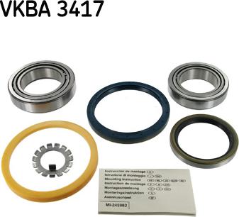 SKF VKBA 3417 - Kit cuscinetto ruota www.autoricambit.com