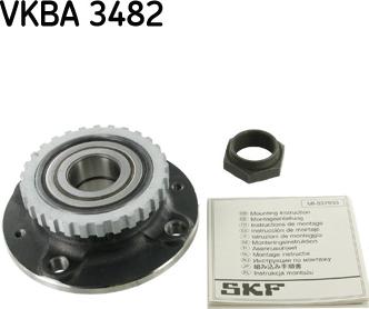 SKF VKBA 3482 - Kit cuscinetto ruota www.autoricambit.com