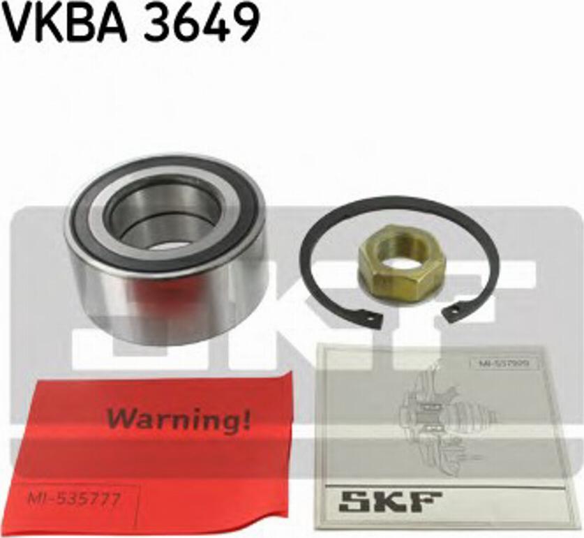 SKF VKBA3649 - Kit cuscinetto ruota www.autoricambit.com