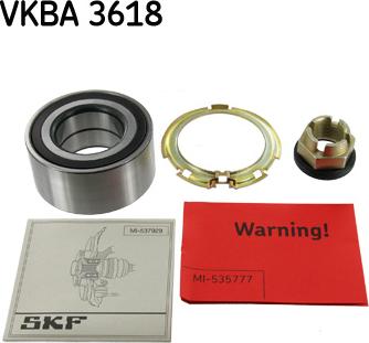 SKF VKBA 3618 - Kit cuscinetto ruota www.autoricambit.com