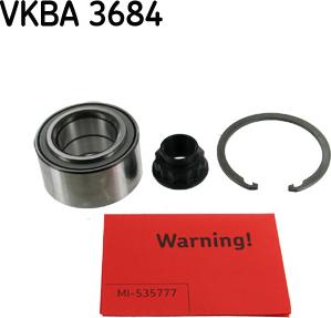 SKF VKBA 3684 - Kit cuscinetto ruota www.autoricambit.com