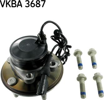 SKF VKBA 3687 - Kit cuscinetto ruota www.autoricambit.com