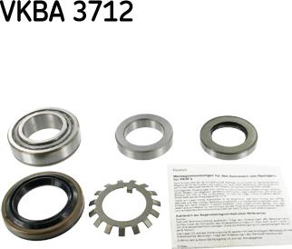 SKF VKBA 3712 - Kit cuscinetto ruota www.autoricambit.com