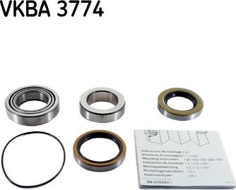 SKF VKBA 3774 - Kit cuscinetto ruota www.autoricambit.com