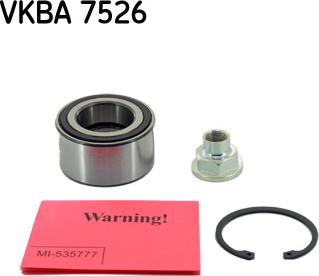 SKF VKBA 7526 - Kit cuscinetto ruota www.autoricambit.com