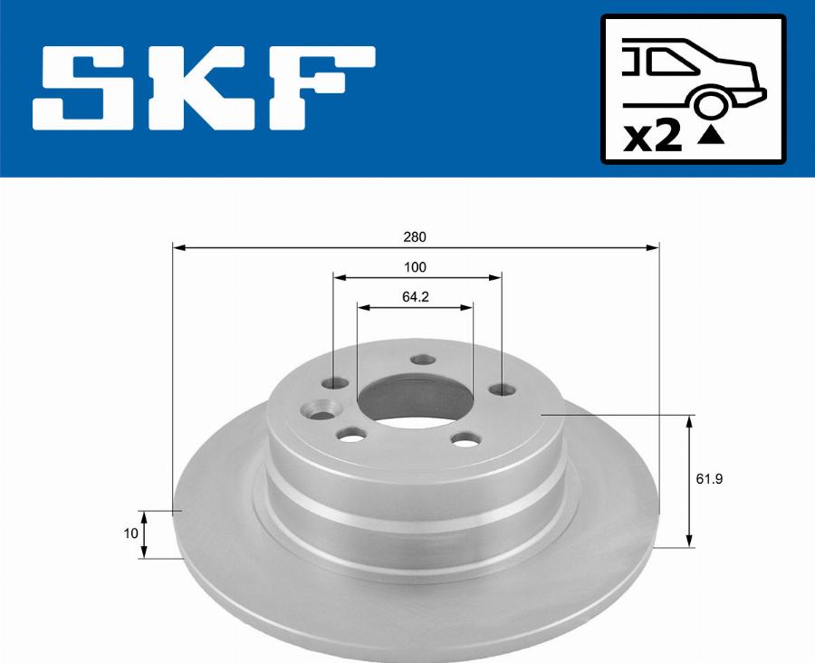 SKF VKBD 90491 S2 - Discofreno www.autoricambit.com