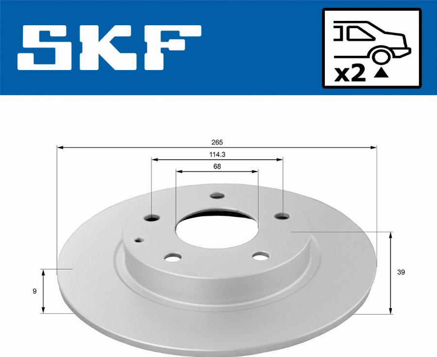 SKF VKBD 90608 S2 - Discofreno www.autoricambit.com