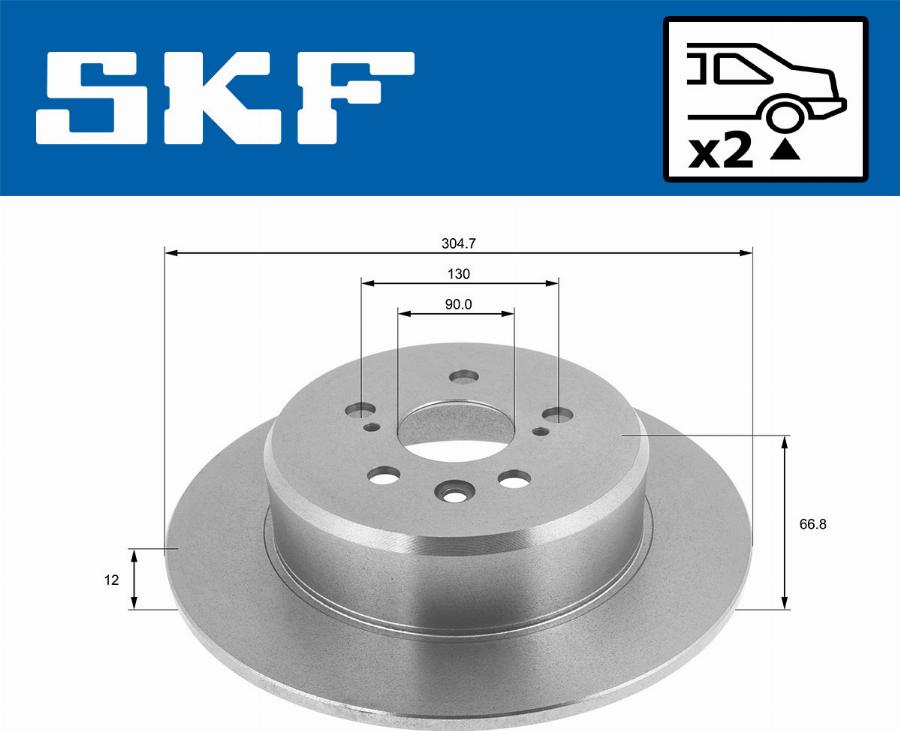 SKF VKBD 90069 S2 - Discofreno www.autoricambit.com