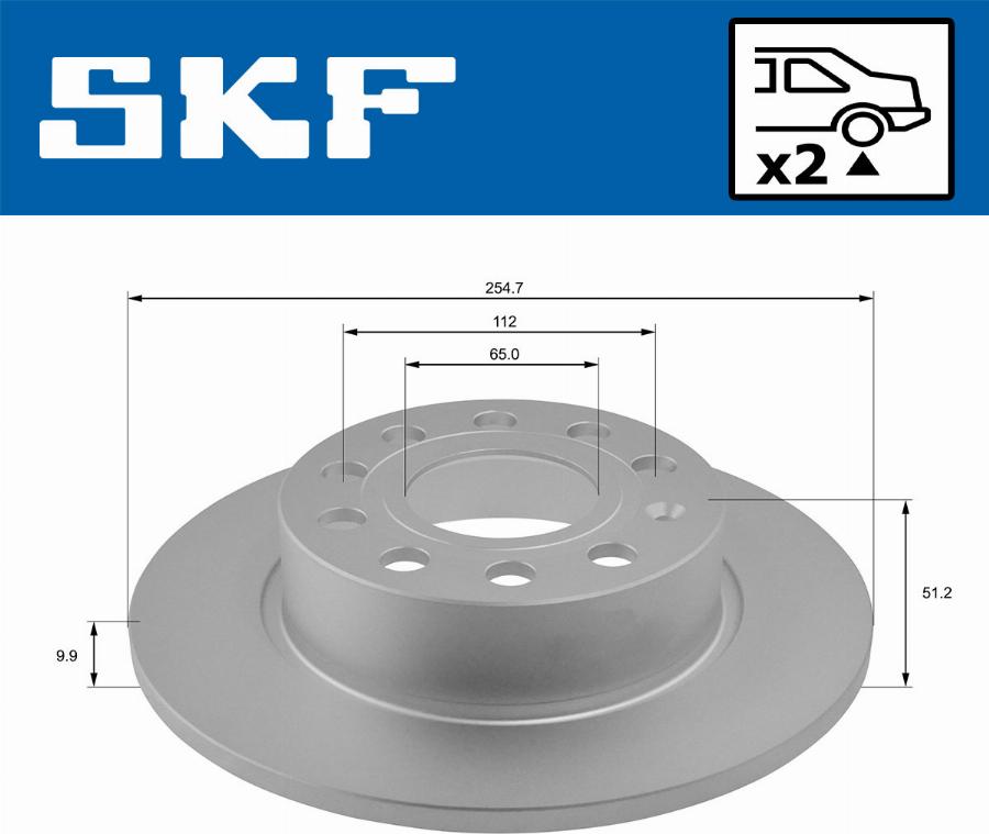 SKF VKBD 90007 S2 - Discofreno www.autoricambit.com