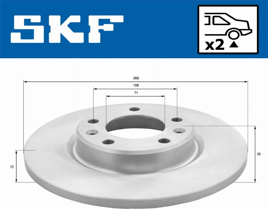 SKF VKBD 90087 S2 - Discofreno www.autoricambit.com