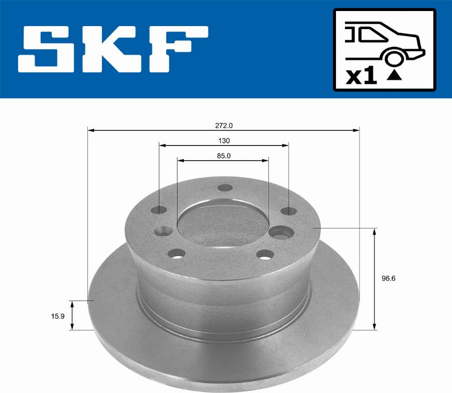 SKF VKBD 90198 S1 - Discofreno www.autoricambit.com