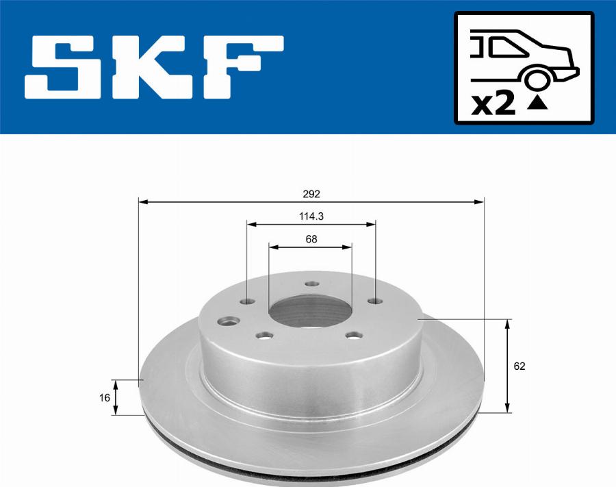 SKF VKBD 90355 V2 - Discofreno www.autoricambit.com