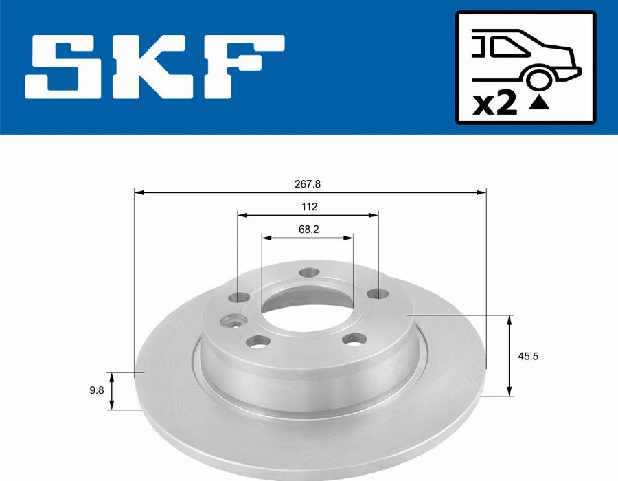 SKF VKBD 90378 S2 - Discofreno www.autoricambit.com