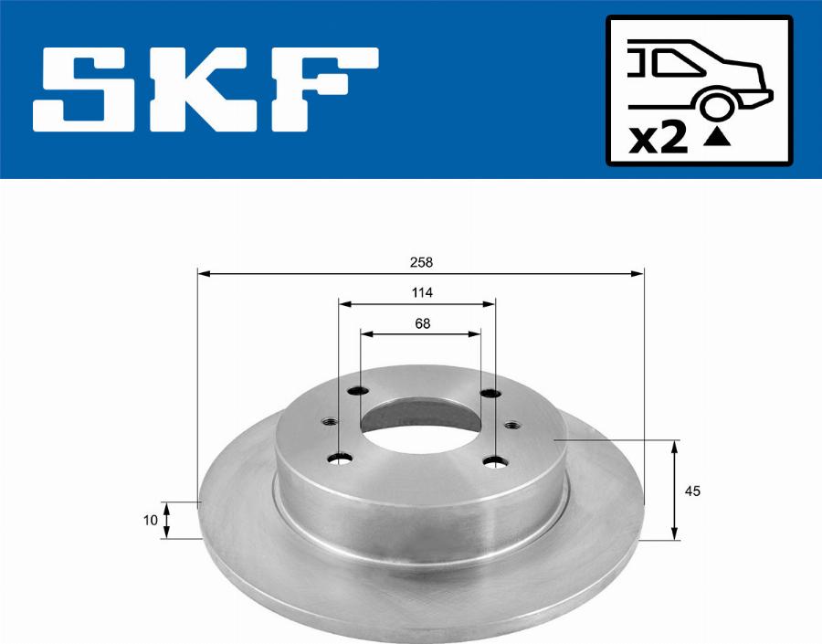 SKF VKBD 90735 S2 - Discofreno www.autoricambit.com