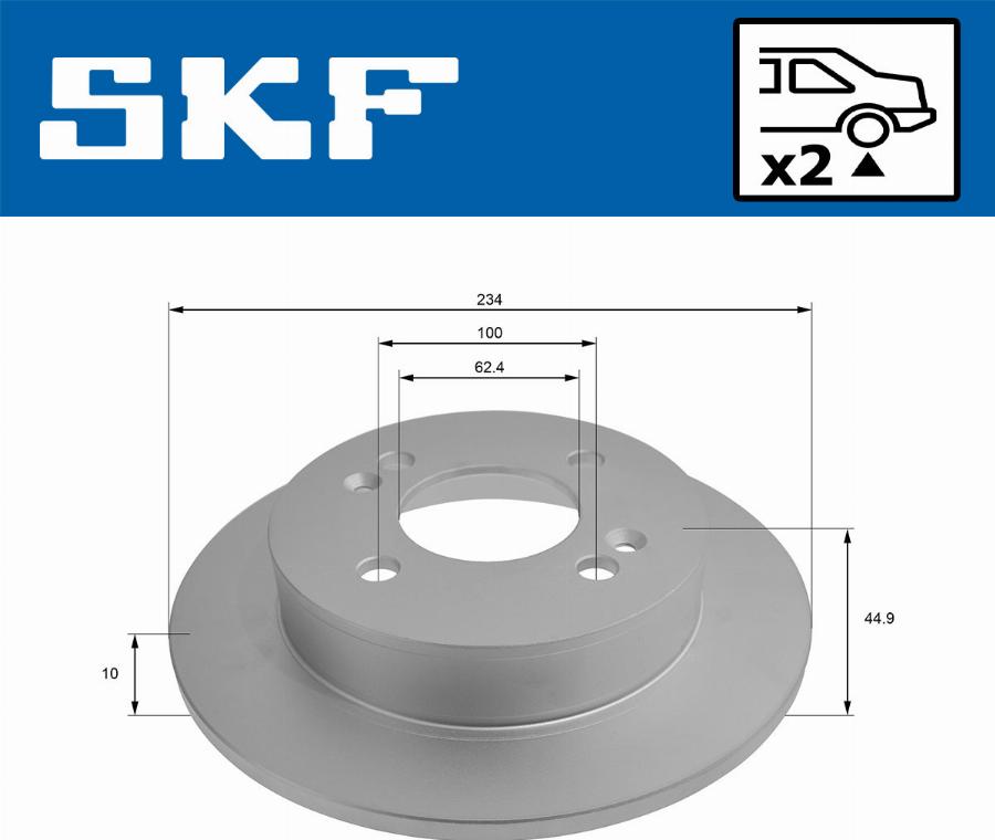 SKF VKBD 91088 S2 - Discofreno www.autoricambit.com