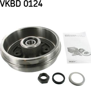 SKF VKBD 0124 - Tamburo freno www.autoricambit.com