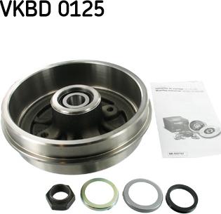 SKF VKBD 0125 - Tamburo freno www.autoricambit.com