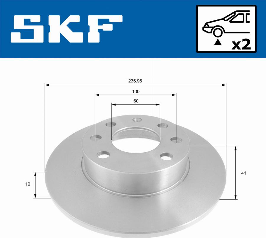 SKF VKBD 80941 S2 - Discofreno www.autoricambit.com