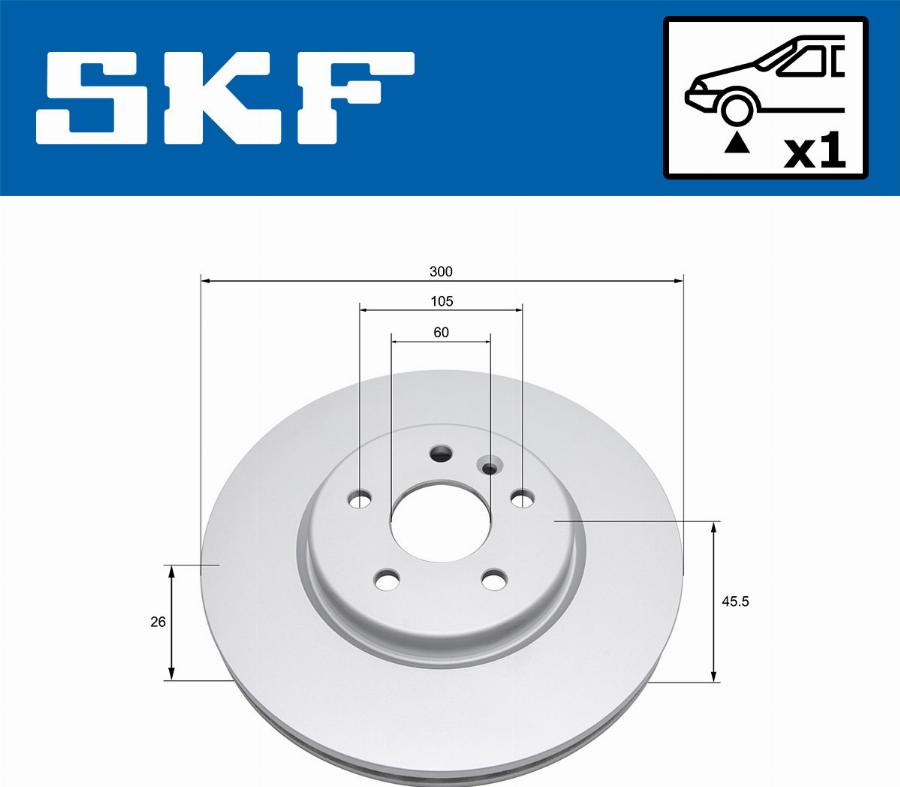 SKF VKBD 80409 V1 - Discofreno www.autoricambit.com