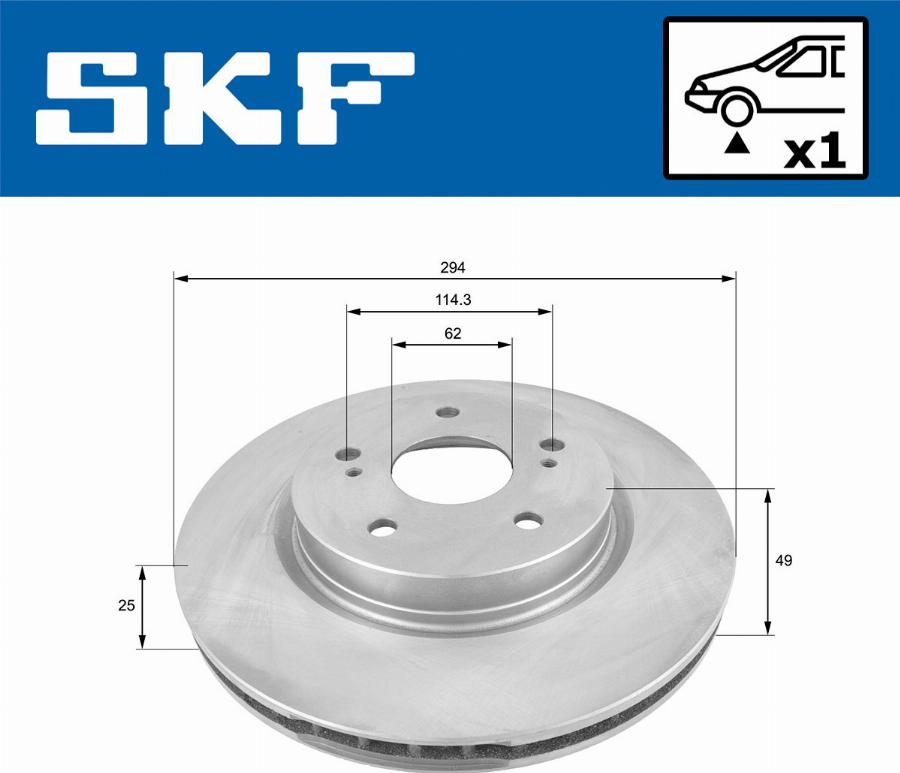 SKF VKBD 80414 V1 - Discofreno www.autoricambit.com