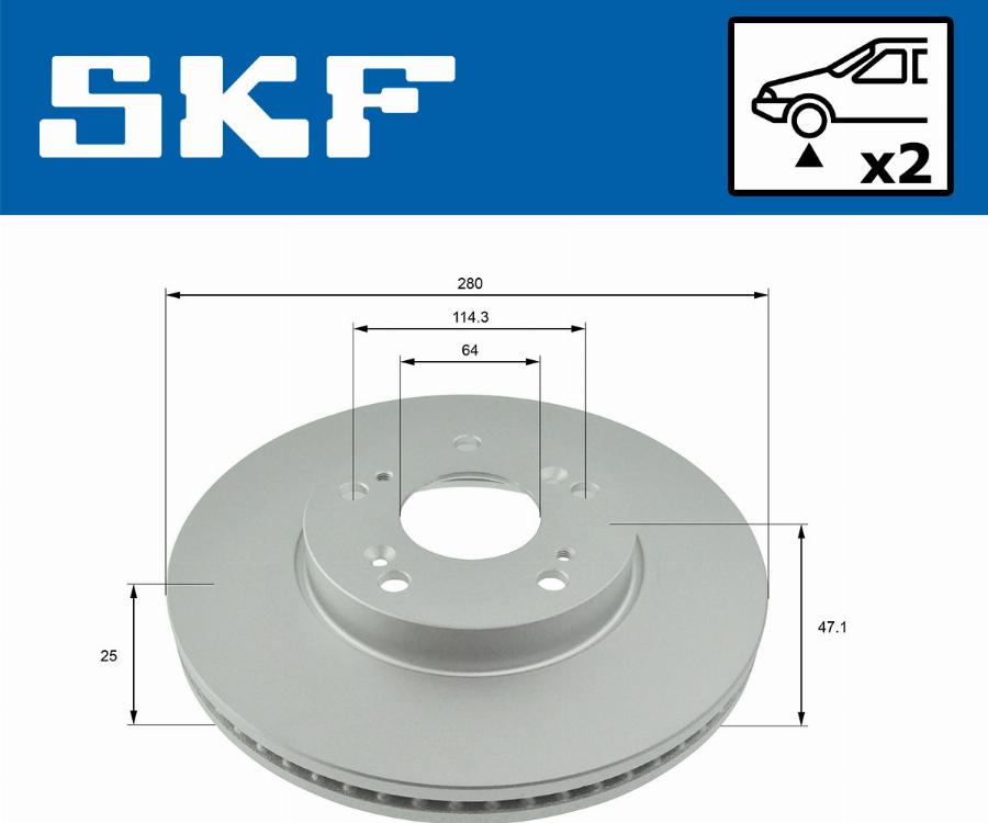 SKF VKBD 80616 V2 - Discofreno www.autoricambit.com