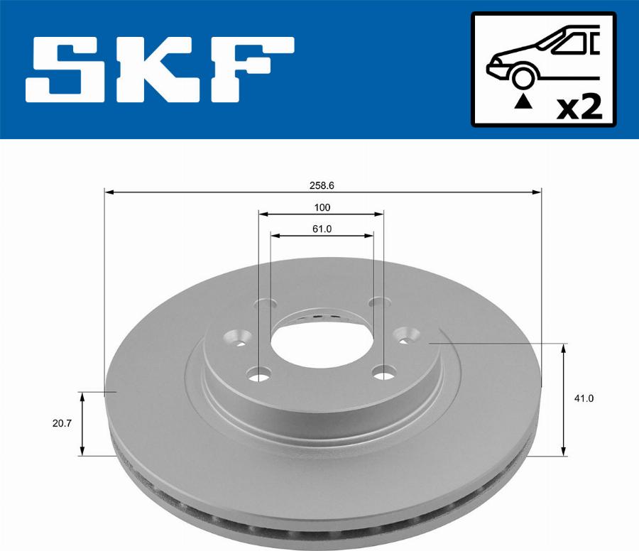 SKF VKBD 80011 V2 - Discofreno www.autoricambit.com