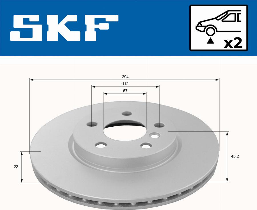 SKF VKBD 80154 V2 - Discofreno www.autoricambit.com