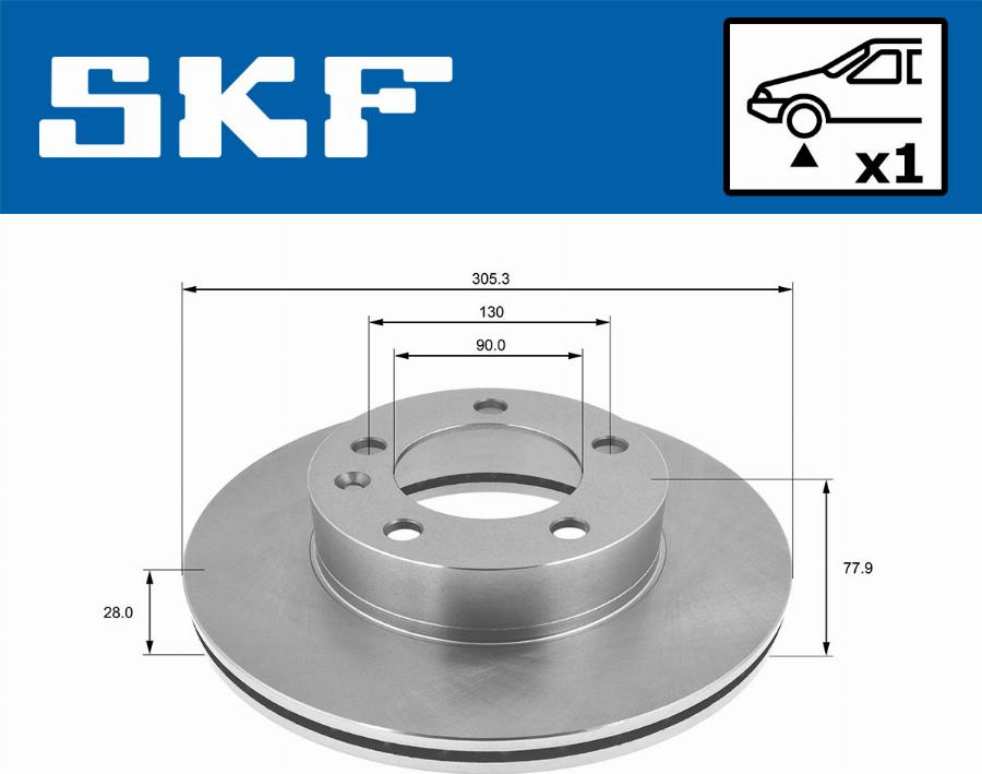 SKF VKBD 80109 V1 - Discofreno www.autoricambit.com